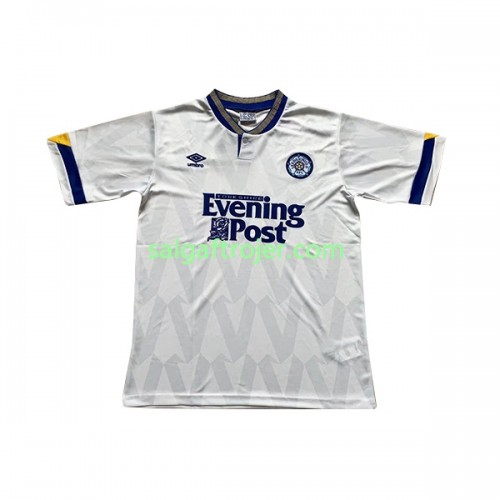 Leeds United Fodboldtrøjer Retro Hjemmebanesæt 1991-1992 Kort ærmer Leeds United Fodboldtrøjer Retro Hjemmebanesæt 1991-1992 Kort ærmer